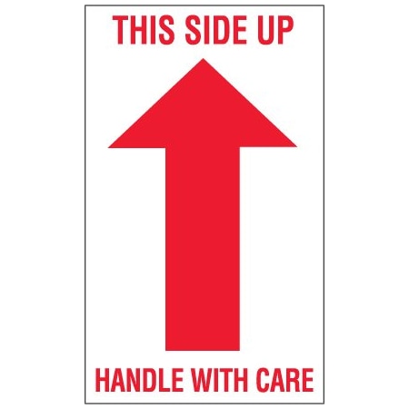 Bsc Preferred 2 x 8'' - ''Up - Handle With Care'' Arrow Labels BUY00020114